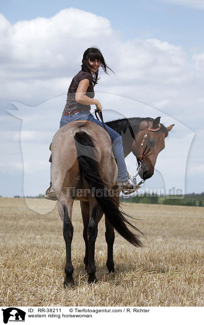 Westernreiterin / western riding horsewoman / RR-38211