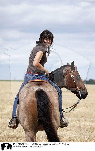 Westernreiterin / western riding horsewoman / RR-38212