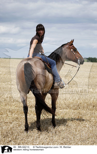 Westernreiterin / western riding horsewoman / RR-38213