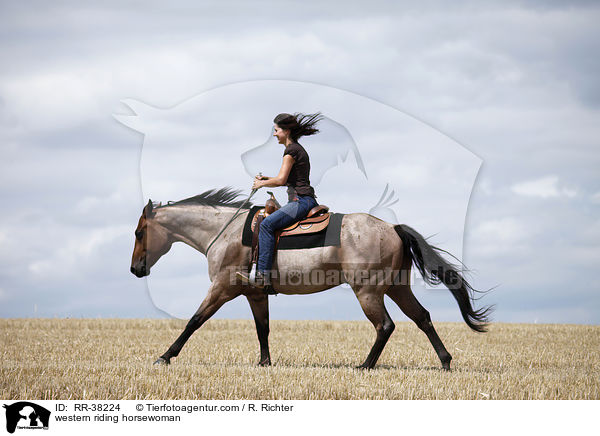 Westernreiterin / western riding horsewoman / RR-38224