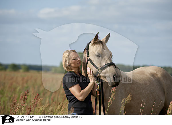 Frau mit Quarter Horse / woman with Quarter Horse / AP-11124
