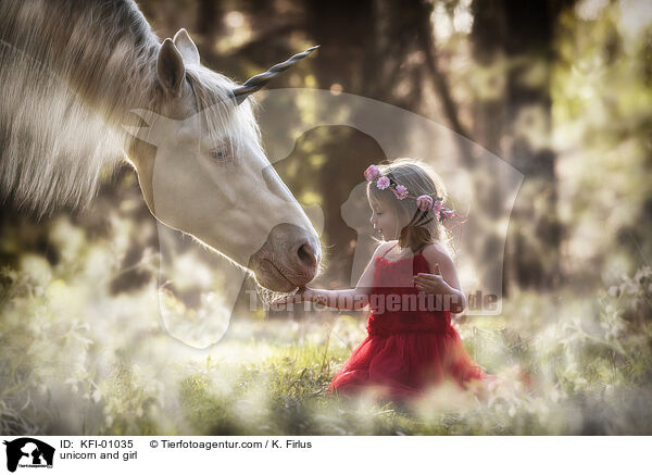 unicorn and girl / KFI-01035