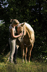 woman and Quarter Horse