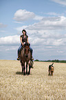 western riding horsewoman