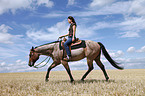 western riding horsewoman