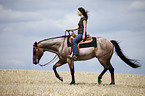 western riding horsewoman