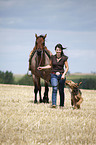 western riding horsewoman