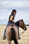 western riding horsewoman