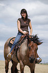 western riding horsewoman