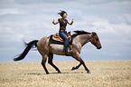 western riding horsewoman