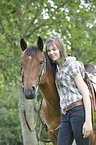 woman with Quarter Horse