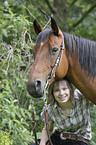 woman with Quarter Horse
