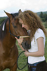 woman with Quarter Horse