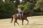 woman with Quarter Horse