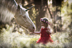 unicorn and girl