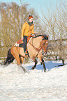 young woman with Quarter Horse