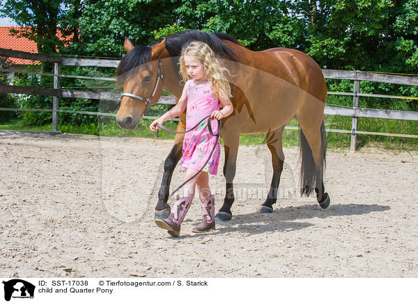 child and Quarter Pony / SST-17038
