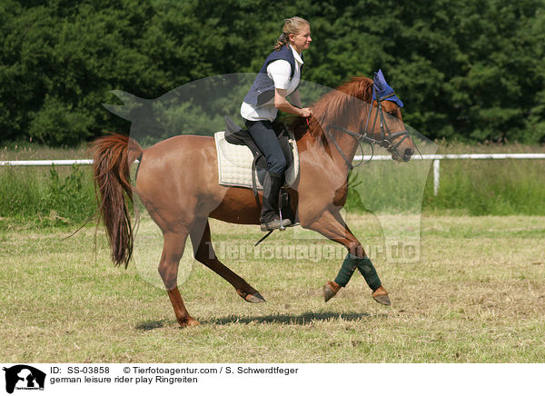 Reiterspiel: Ringreiten / german leisure rider play Ringreiten / SS-03858