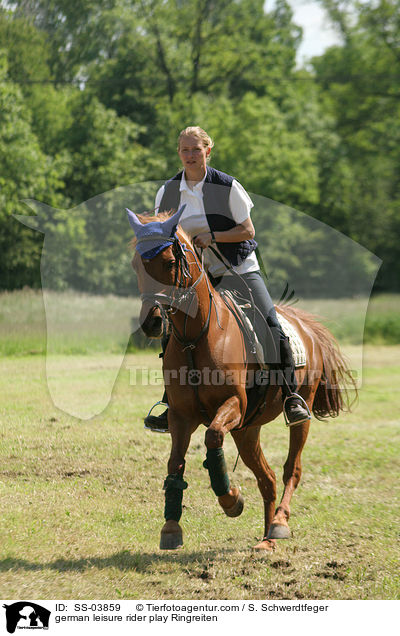 Reiterspiel: Ringreiten / german leisure rider play Ringreiten / SS-03859