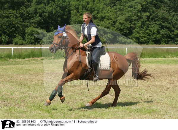 Reiterspiel: Ringreiten / german leisure rider play Ringreiten / SS-03863