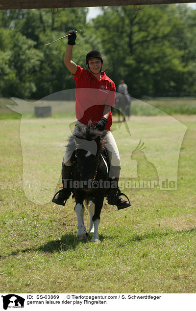 Reiterspiel: Ringreiten / german leisure rider play Ringreiten / SS-03869