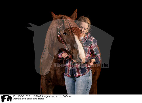 woman and Schleswig Horse / JRO-01320