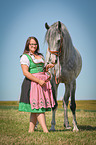 woman and Shagya Arabian Horse