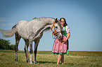 woman and Shagya Arabian Horse