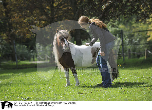 Diana Krischke mit Shetland Pony / Diana Krischke mit Shetland Pony / SST-07877