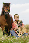 woman with Shetland Pony