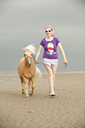 woman with Shetland Pony