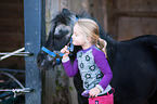 girl and Shetland Pony