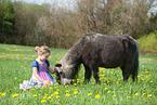 girl and Shetland Pony