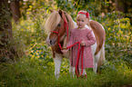 girl with Shetland Pony