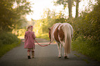 girl with Shetland Pony