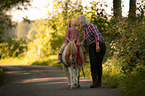 humans with Shetland Pony