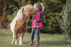 girl and Shetland Pony