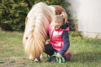 girl and Shetland Pony