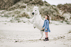 girl and Shetland Pony