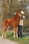 girl with foal