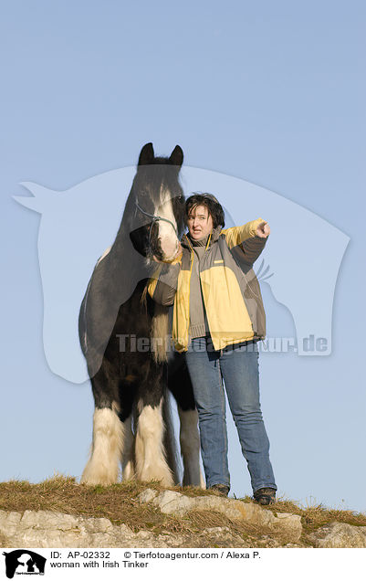 Frau mit Irish Tinker / woman with Irish Tinker / AP-02332