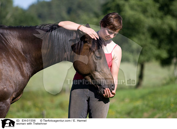 Frau mit Trakehner / woman with Trakehner / EH-01556