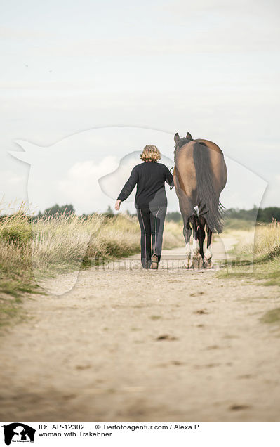 Frau mit Trakehner / woman with Trakehner / AP-12302