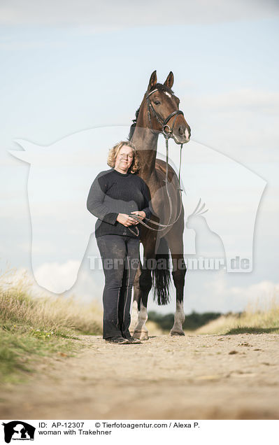 Frau mit Trakehner / woman with Trakehner / AP-12307