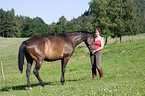 woman with Trakehner