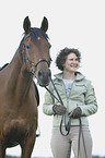 woman with Trakehner