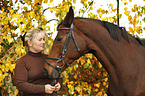 woman with Trakehner