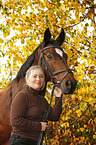 woman with Trakehner