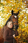 woman with Trakehner