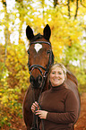 woman with Trakehner
